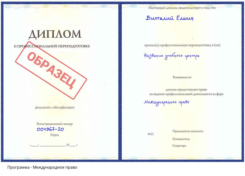 Международное право Тутаев